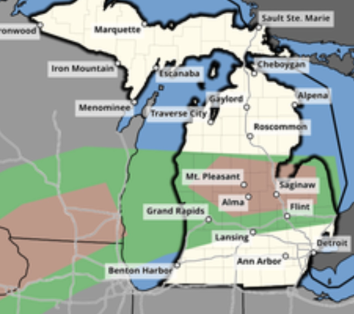 Tornado, other severe storm outcomes increased greatly over Michigan today