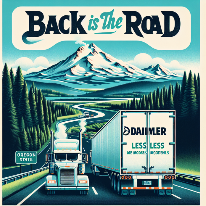 Daimler resumes diesel truck sales in Oregon less than a month after pause for environmental laws - CDLLife