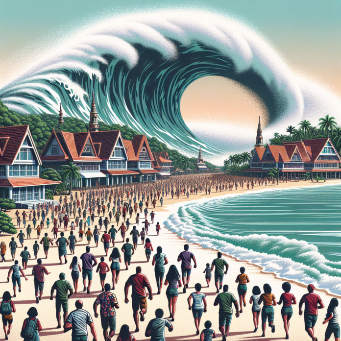 The holiday hotspot where 100,000 people would have to evacuate a tsunami ‘death trap’ - Stuff