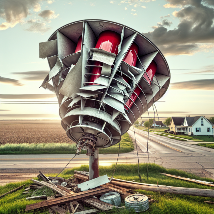 Tornado siren destroyed after crash in Madison - AOL