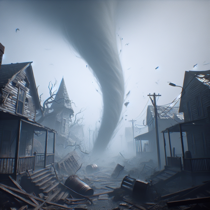 Tornado Hits This Silent Hill-Inspired UE5 Environment - 80.lv