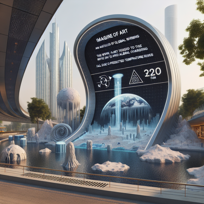 A new art installation in Gurugram will collapse in 2050 when the temperature rises by 2 degrees - VOGUE India