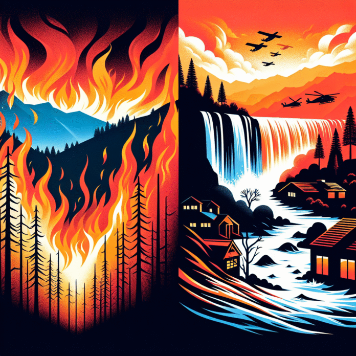 Quantifying the compounding effects of natural hazard events: a case study on wildfires and floods in California - Nature