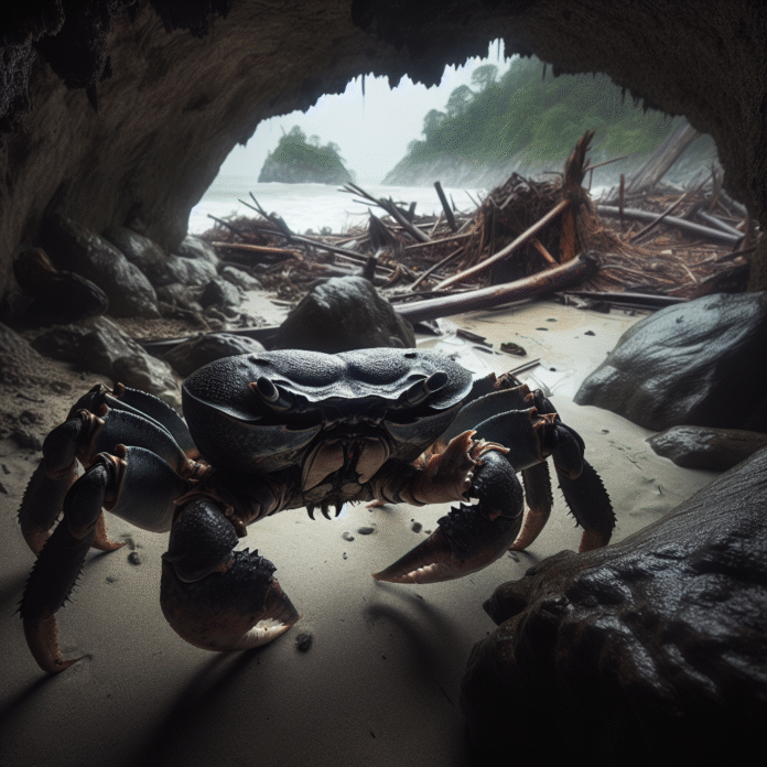 Rare giant crab not seen on tsunami-ravaged island in over 150 years found in remote cave - AOL.com