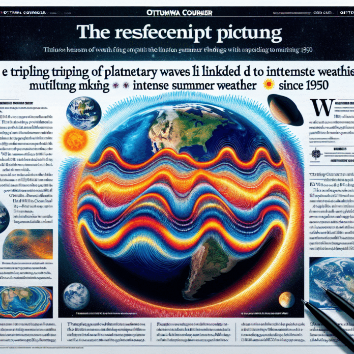 Study finds planetary waves linked to wild summer weather have tripled since 1950 - Ottumwa Courier