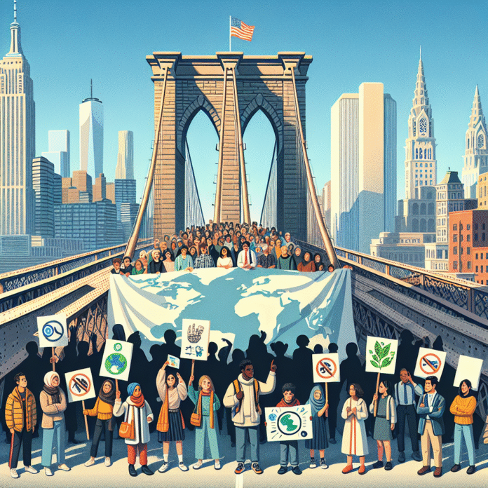 Climate protestors hold 'Heat Strike' on York city centre bridge - Yahoo Home